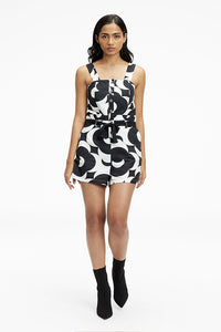 Noa Moonglow Black Women's Slim Fit Khadi Play Suit
