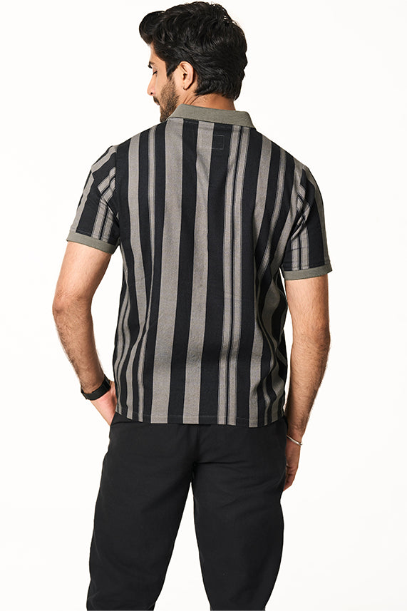 Palma Khadi Knit Collar Shirt