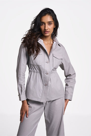 Alya - Women Jacket Aged Silver XS