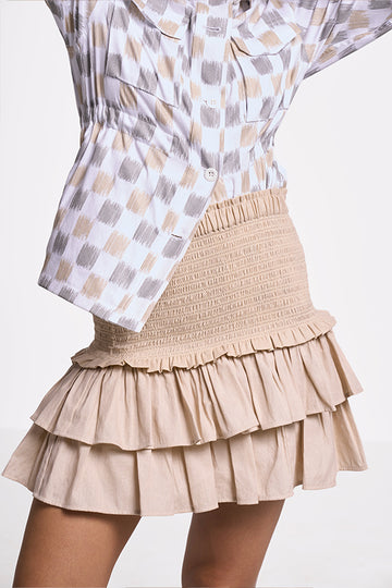 Faye Khadi skirt for women Pale Gold XXS