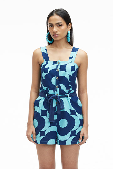 Noa (Khadi Printed) Moonglow Blue XS