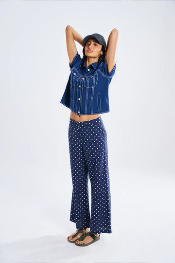 Nova (Khadi) Lunar Polka Blue XS