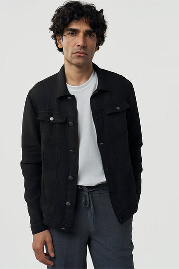 Diego Linen shacket Black S