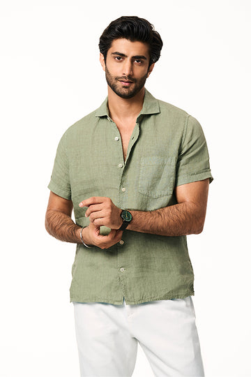 Flint Linen Collar Shirt