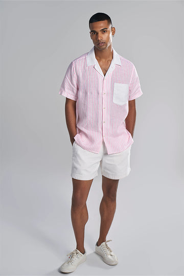 Andros Pinstripe Aurora Bubblegum Pink S