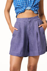 Paloma - Linen Shorts Future Dusk XXS