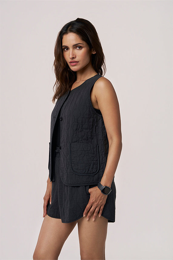 Cardi Poppy - Faded Black