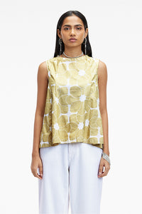 Barbe Ecofoil Starburst Gold Women's Resort Fit Khadi Tops