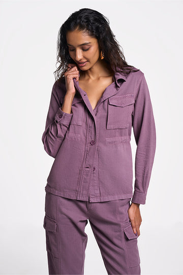 Alya - Women Jacket Black Plum XS