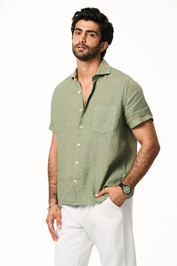 Flint Linen Collar Shirt