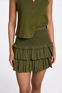 Faye Olive Women's Smart Fit Skirt