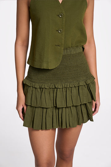 Faye Khadi skirt for women Olive XXS