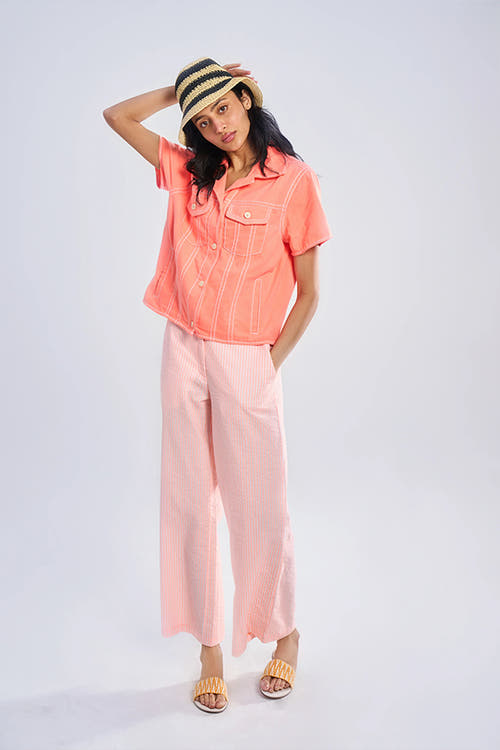 Nova (Khadi) Aurora Orange Bling Stripe XS