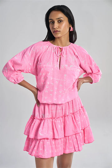 Belle (Khadi) Cosmic Medley Aurora Bubblegum Pink XS