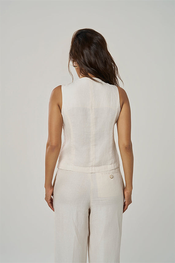Ashley - Linen Vest