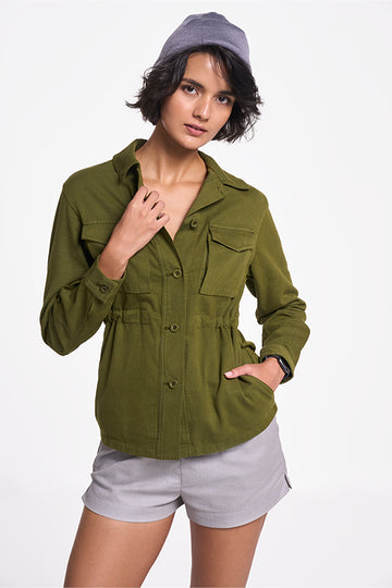 Alya - Women Jacket Olive XS