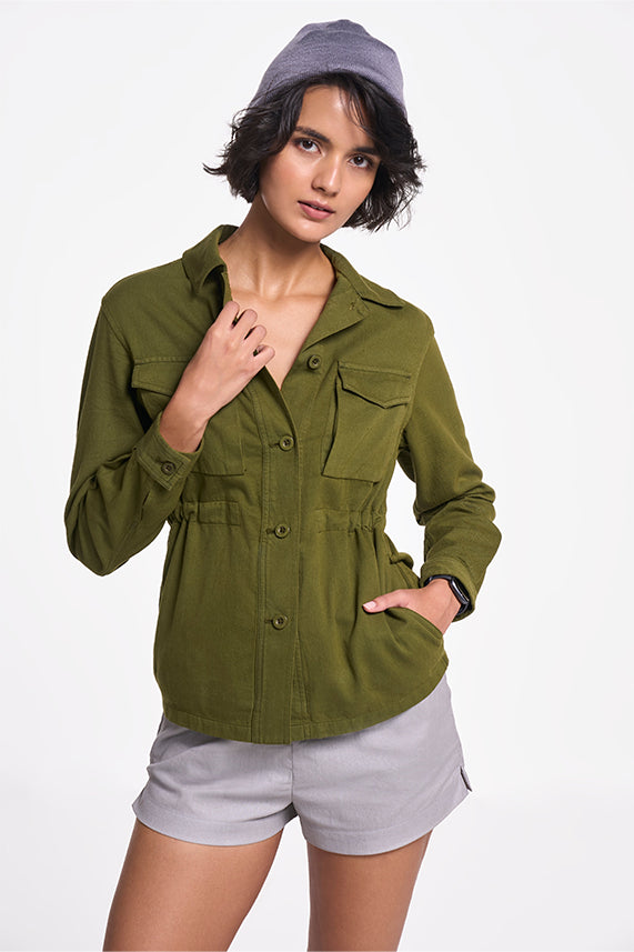 Alya - Women Jacket Olive XS