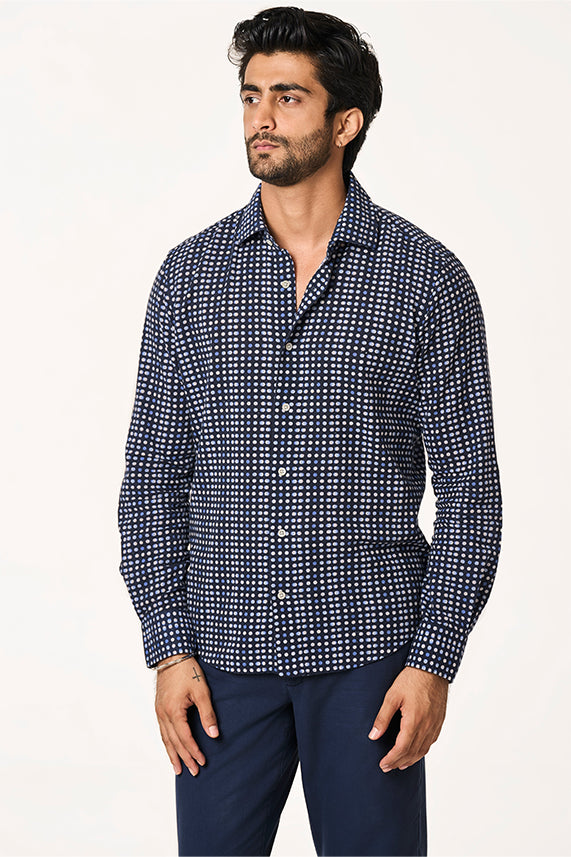 Cristo Khadi Shirt Blue Moon S