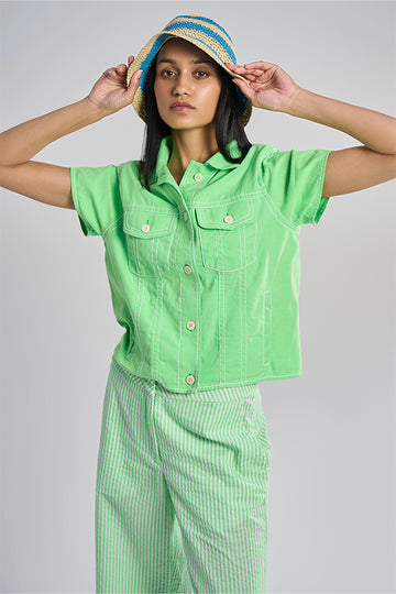Amelia Aurora Lime Green XS