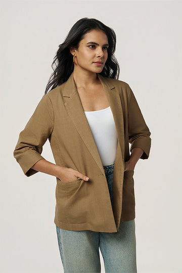 Sasha Khadi Safari Blazer
