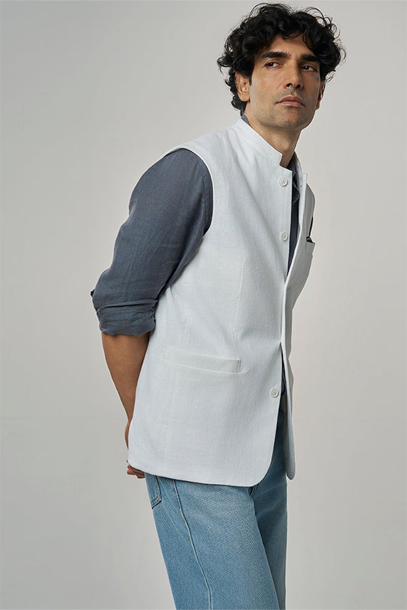 Jasper festive khadi jacket White S