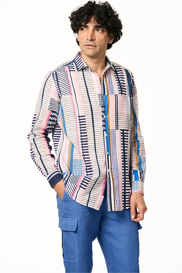 Sola Khadi Shirt Astrists Plaid Pink S