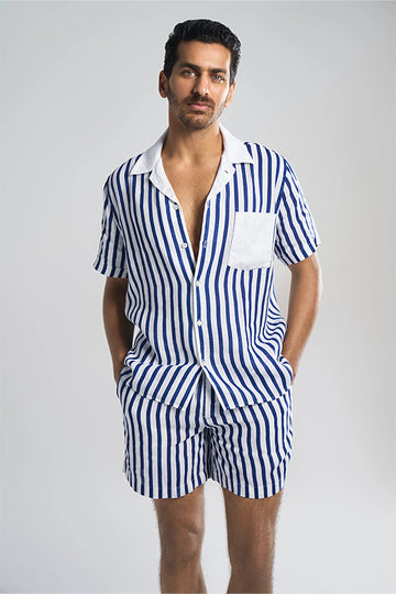 Andros Cabana Stripe Blue S