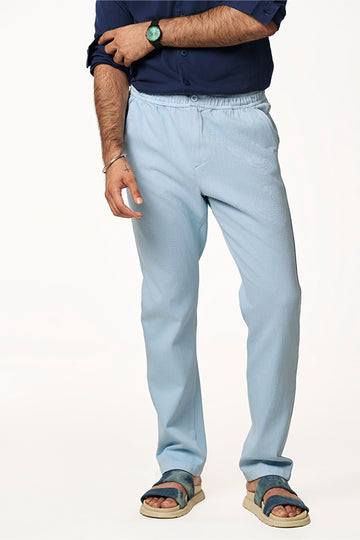Laguna Khadi Denim Jogger Ice Blue S