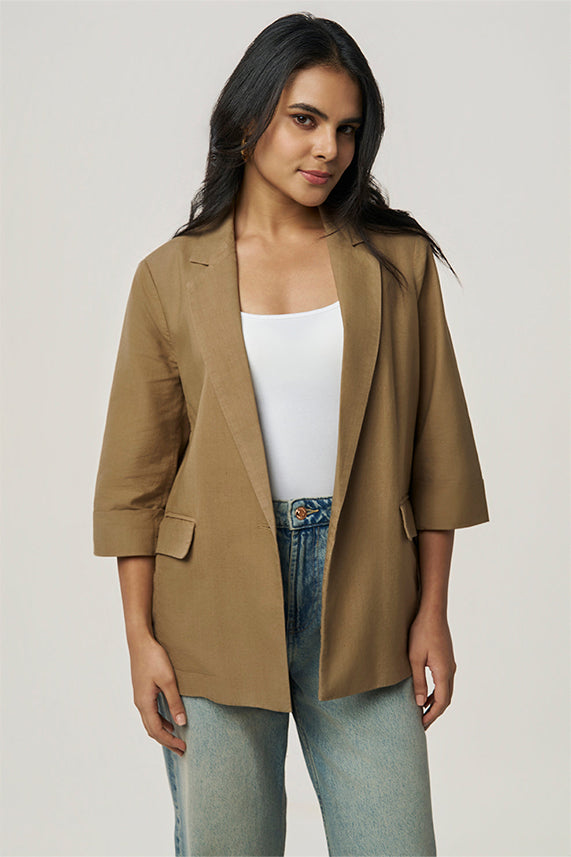 Sasha Khadi Safari Blazer