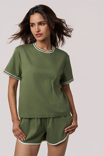 Cela Club Khadi T shirt Cactus XS