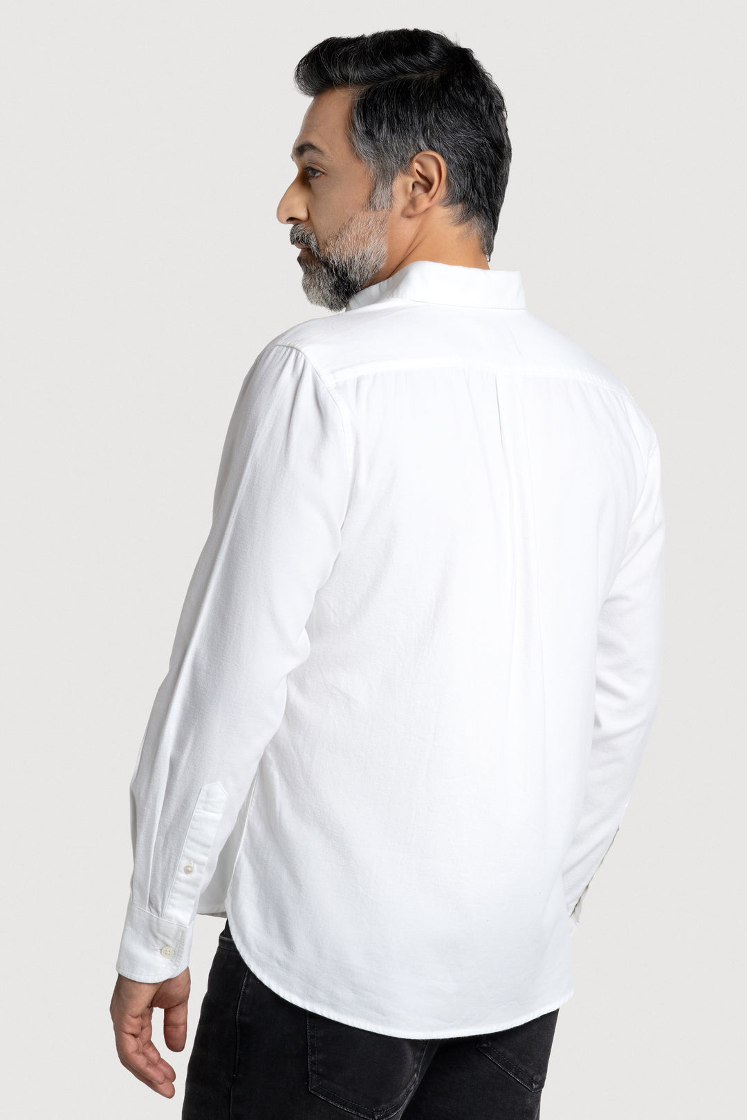 Rex FT White Men's Smart Fit Cotton Shirt