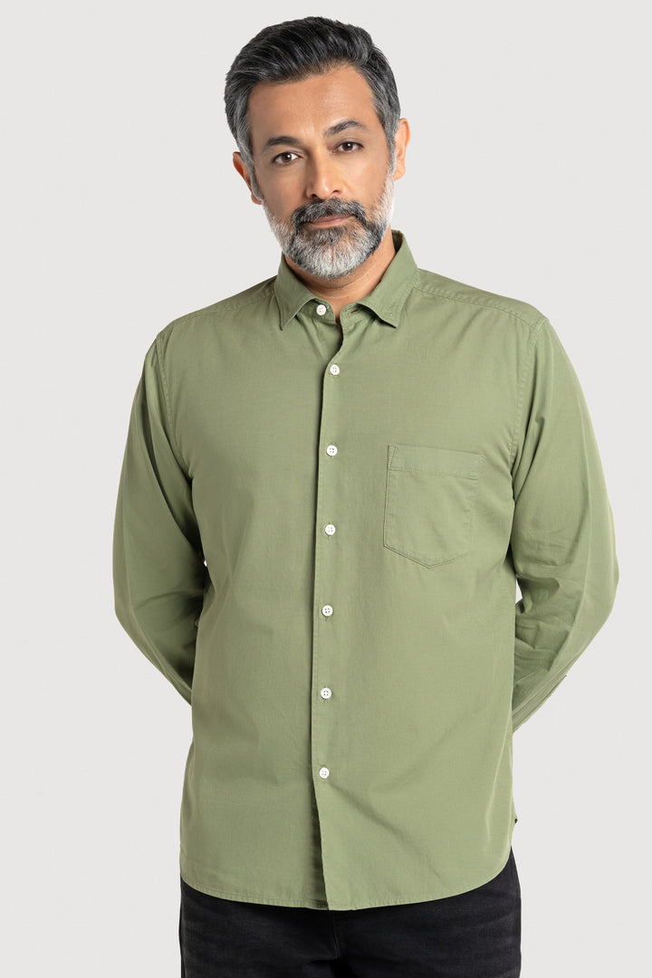 Rex FT Matcha Men's Smart Fit Cotton Shirt