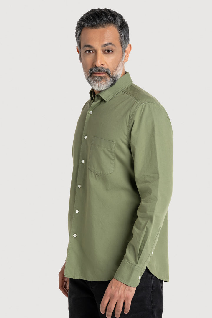 Rex FT Matcha Men's Smart Fit Cotton Shirt