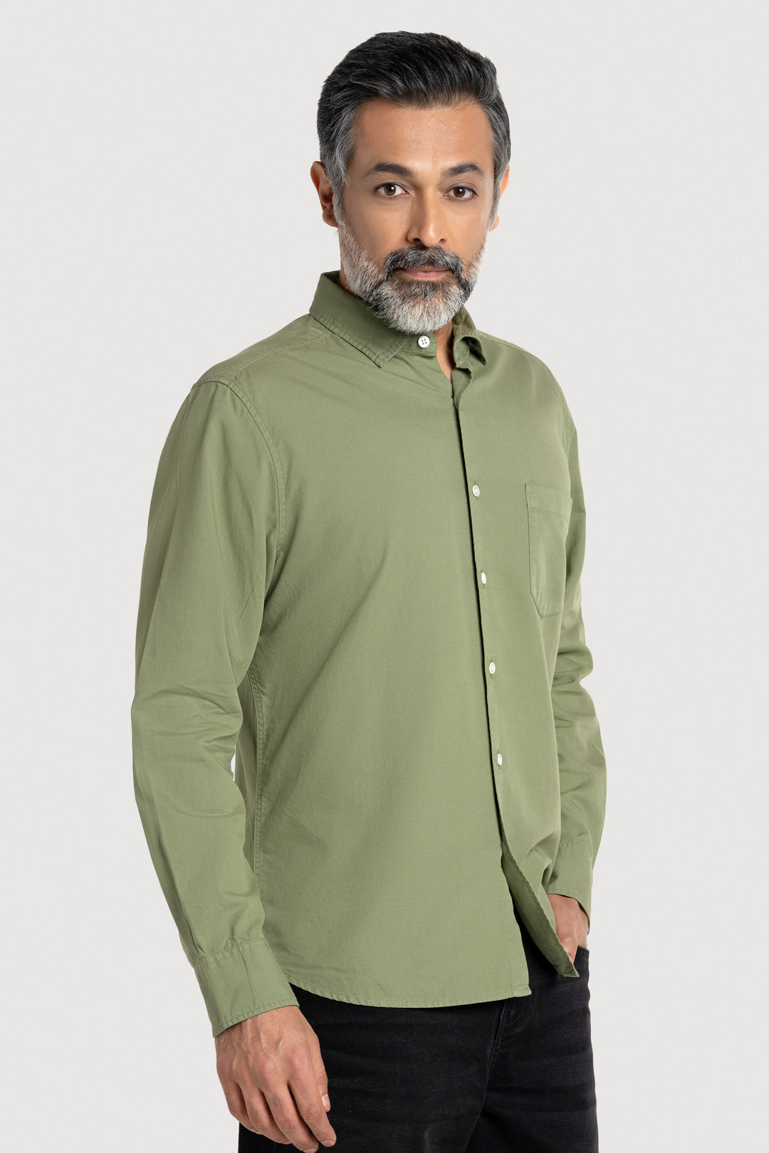 Rex FT Matcha Men's Smart Fit Cotton Shirt