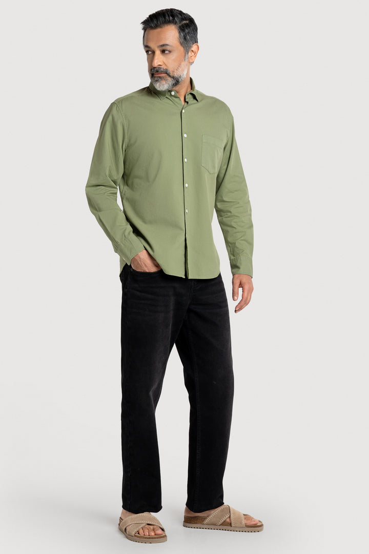 Rex FT Matcha Men's Smart Fit Cotton Shirt