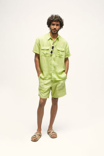 Bellando Linen Shirt Pista M