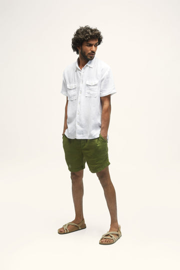 Bellando Linen Shirt White S