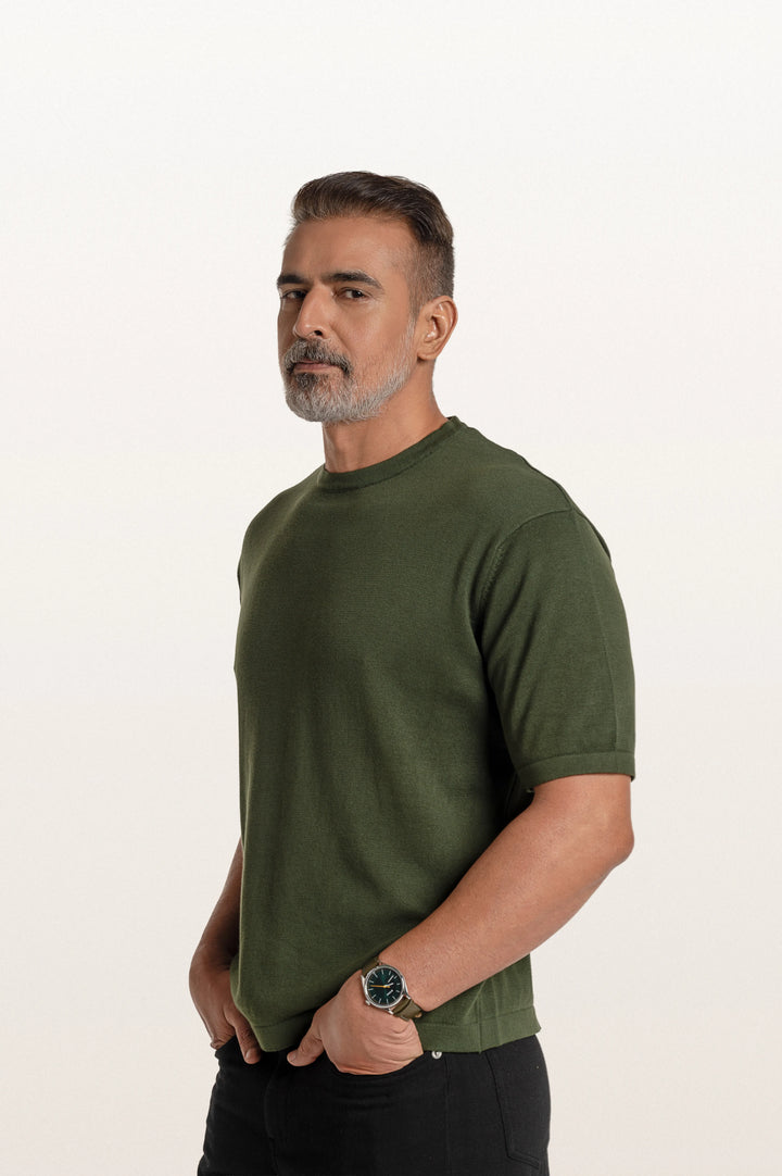 Tian Bottle Green Men's Smart Fit T-Shirt