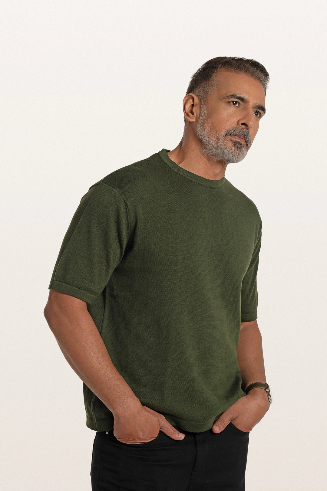 Tian Bottle Green Men's Smart Fit T-Shirt