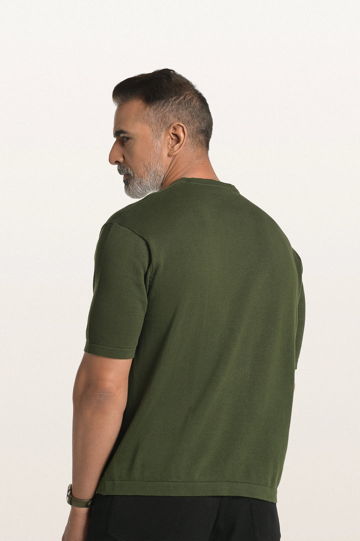 Tian Bottle Green Men's Smart Fit T-Shirt