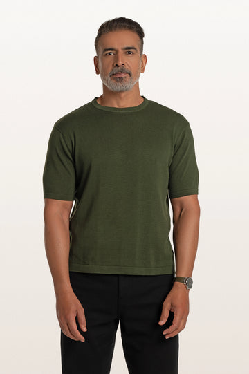 Tian Bottle Green Men's Smart Fit T-Shirt