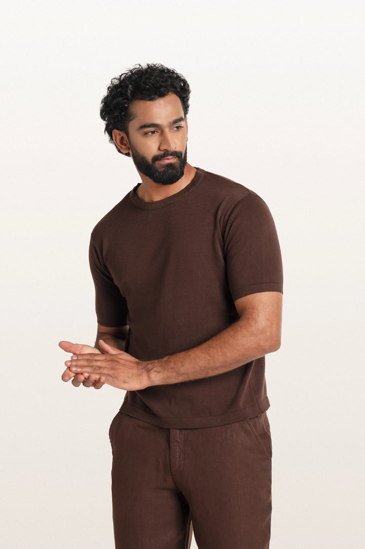 Tian Espresso Men's Smart Fit T-Shirt