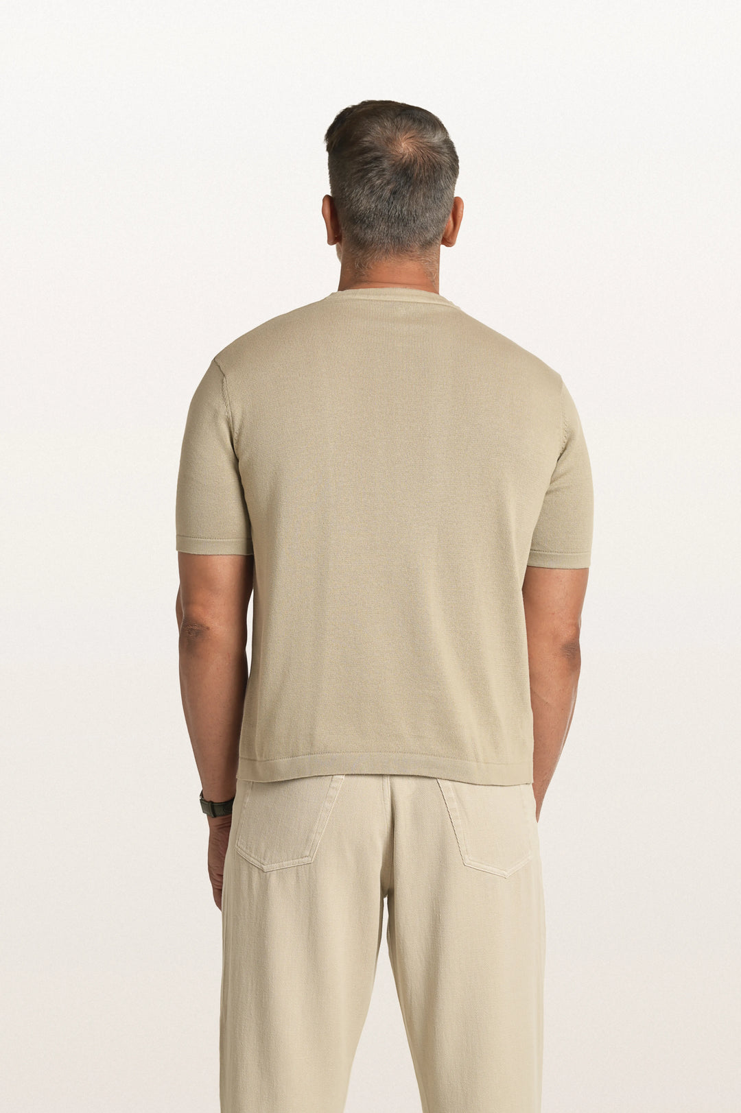 Tian Light Beige Men's Smart Fit T-Shirt