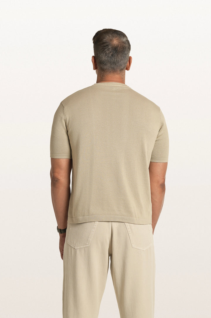 Tian Light Beige Men's Smart Fit T-Shirt