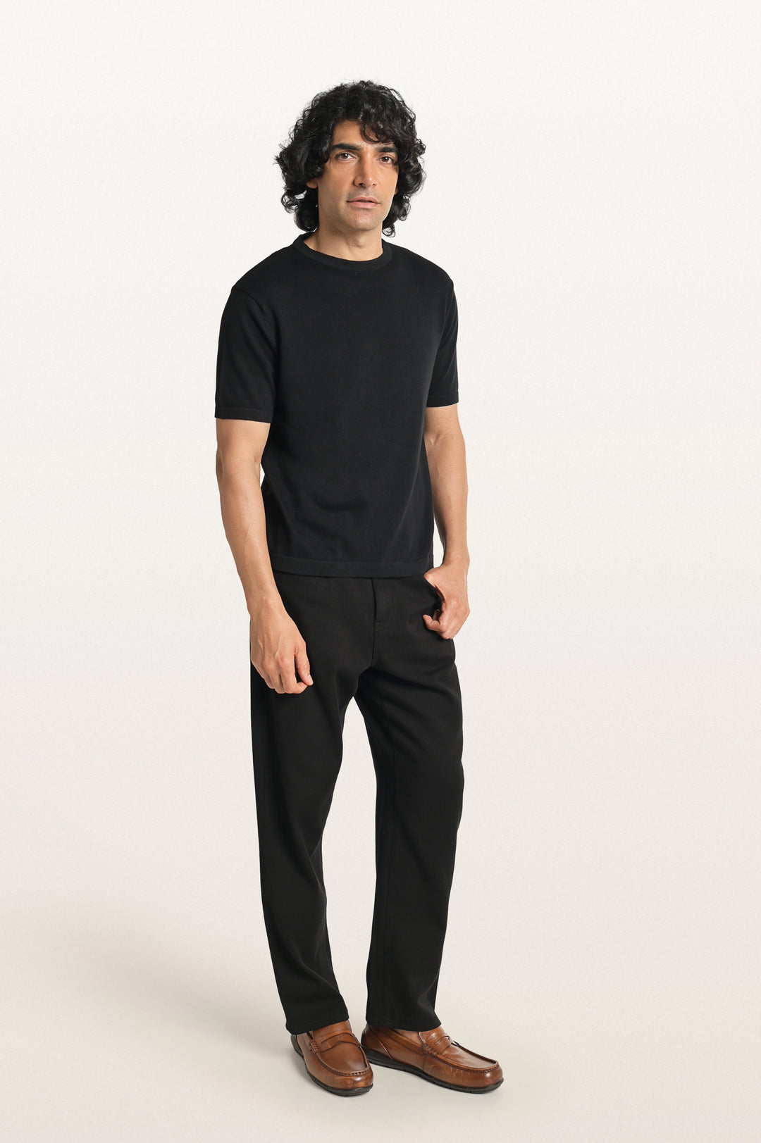 Tian Black Men's Smart Fit T-Shirt