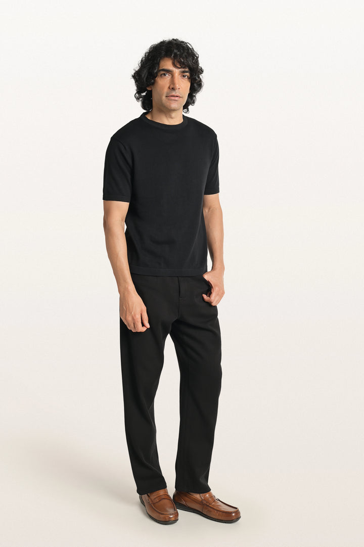 Tian Black Men's Smart Fit T-Shirt