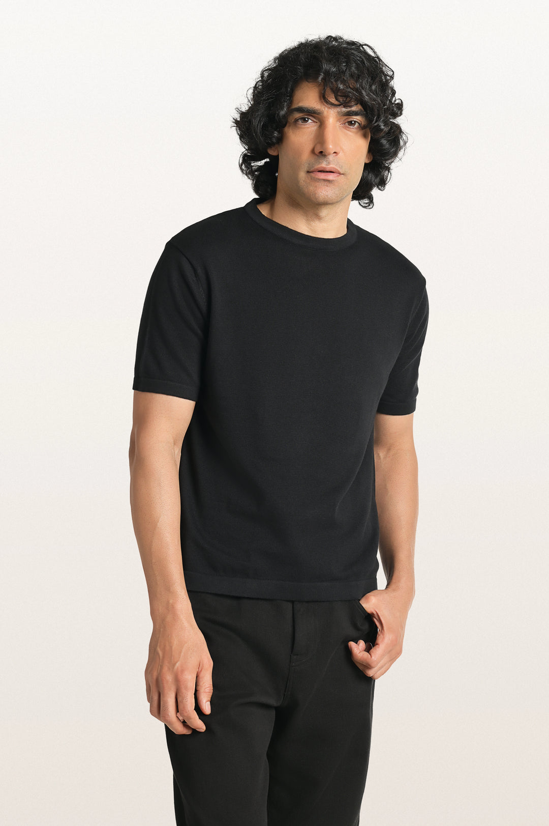 Tian Black Men's Smart Fit T-Shirt