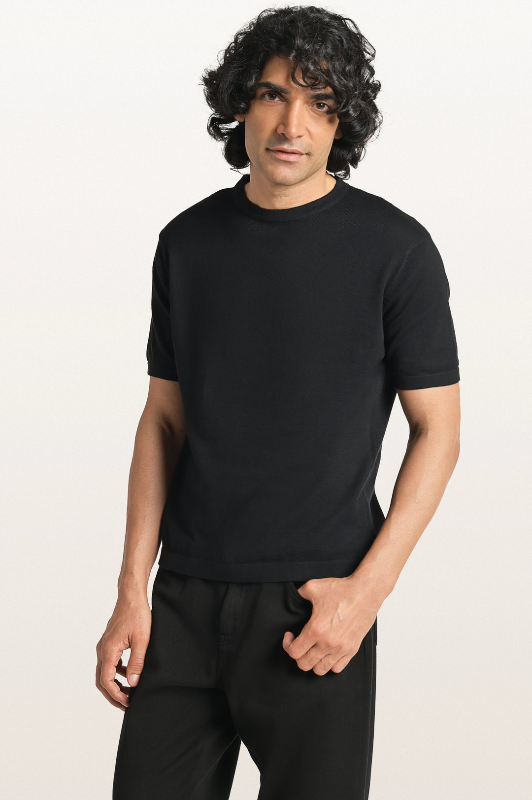 Tian Black Men's Smart Fit T-Shirt