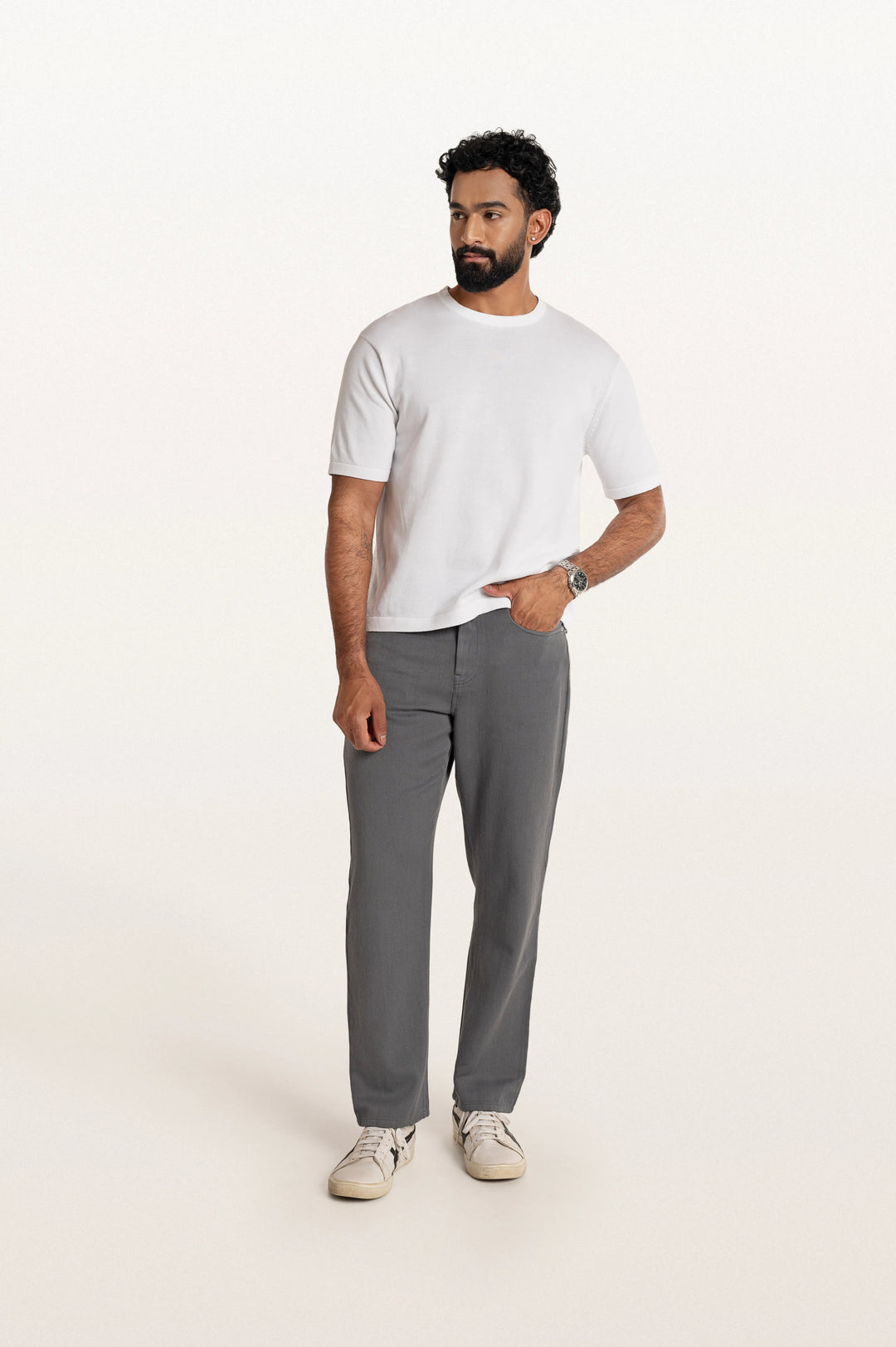 Tian White Men's Smart Fit T-Shirt