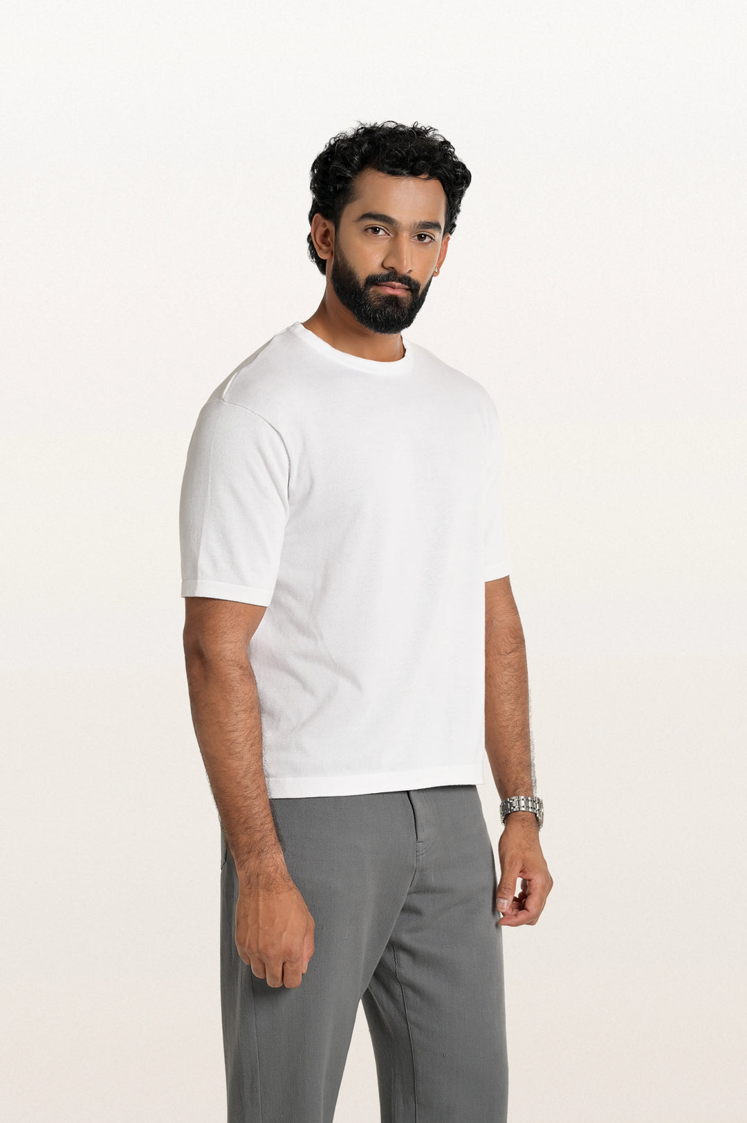 Tian White Men's Smart Fit T-Shirt